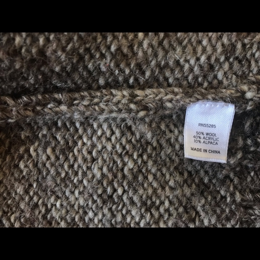 Express Wool Blend Cardigan S Brown - Picture 3 of 3